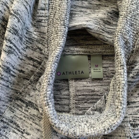 Athleta Blissful Hooded Poncho Yoga Cape M Grey - Picture 4 of 6